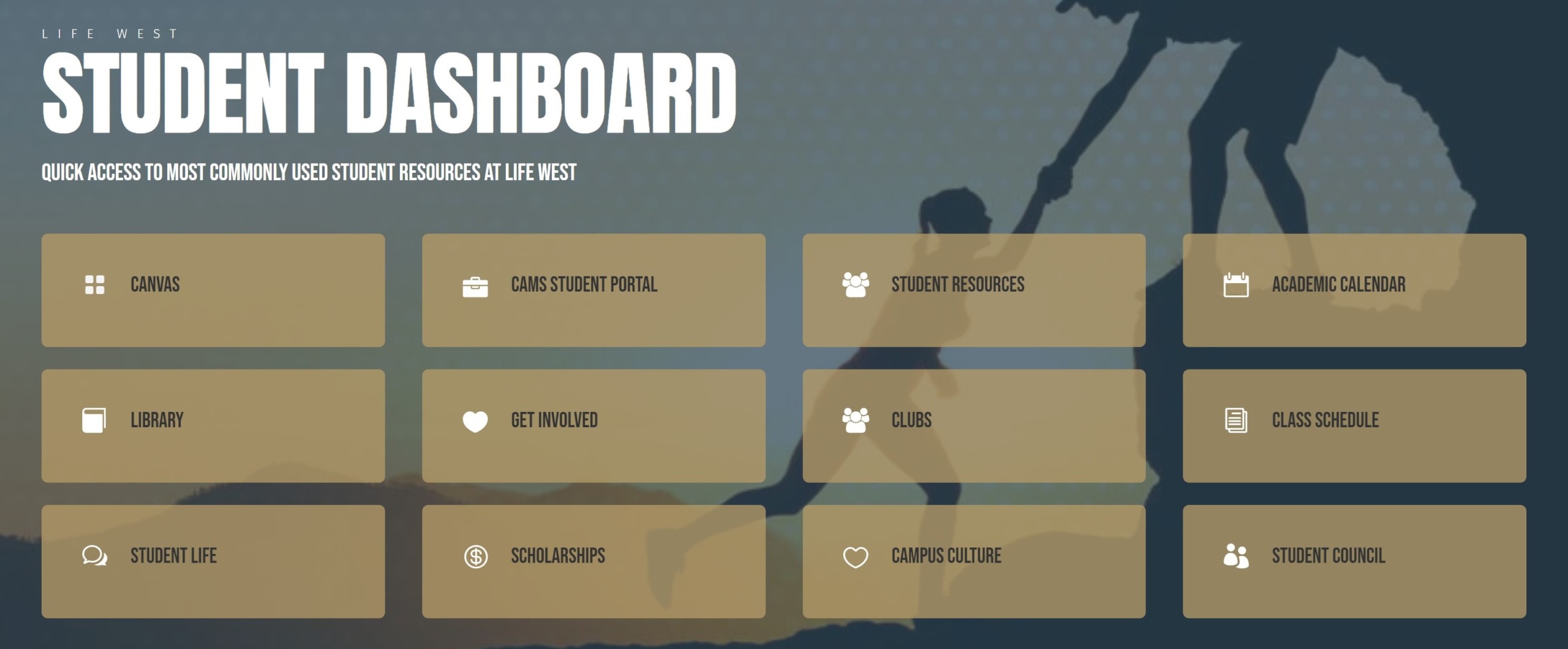 Life West Student Dashboard