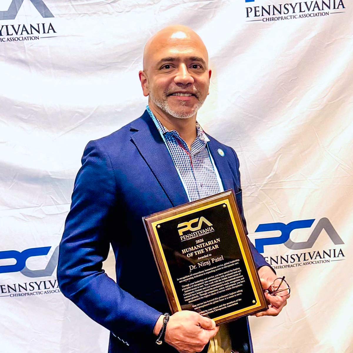 Dr. Niraj Patel - PCA Award Winner