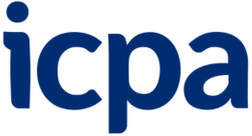 ICPA logo in blue lowercase letters on a white background