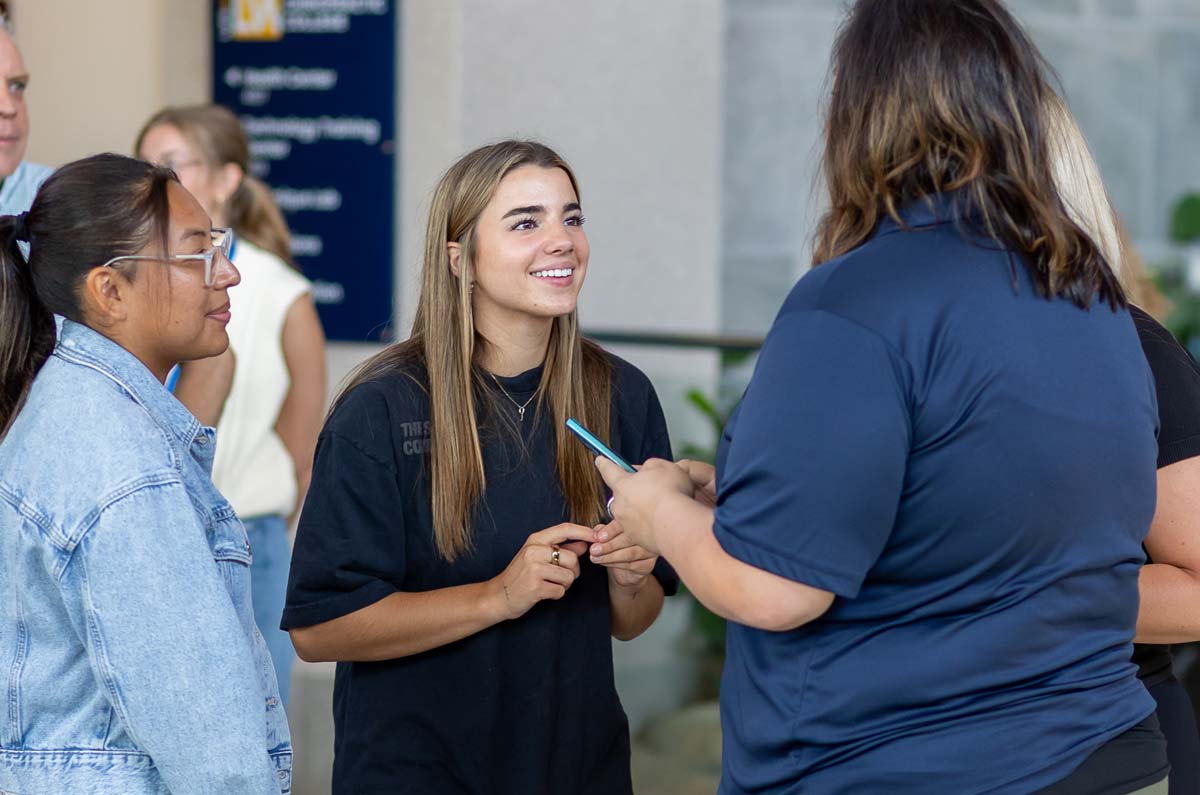 Prospective student at Life West Discovery Day in Bellevue, Nebraska